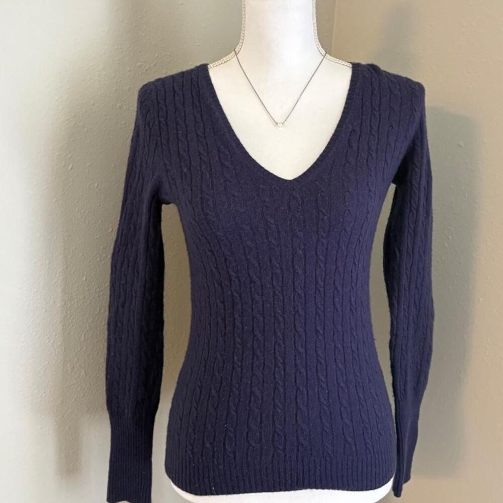 Jcrew Women's Navy and Blue Jumper